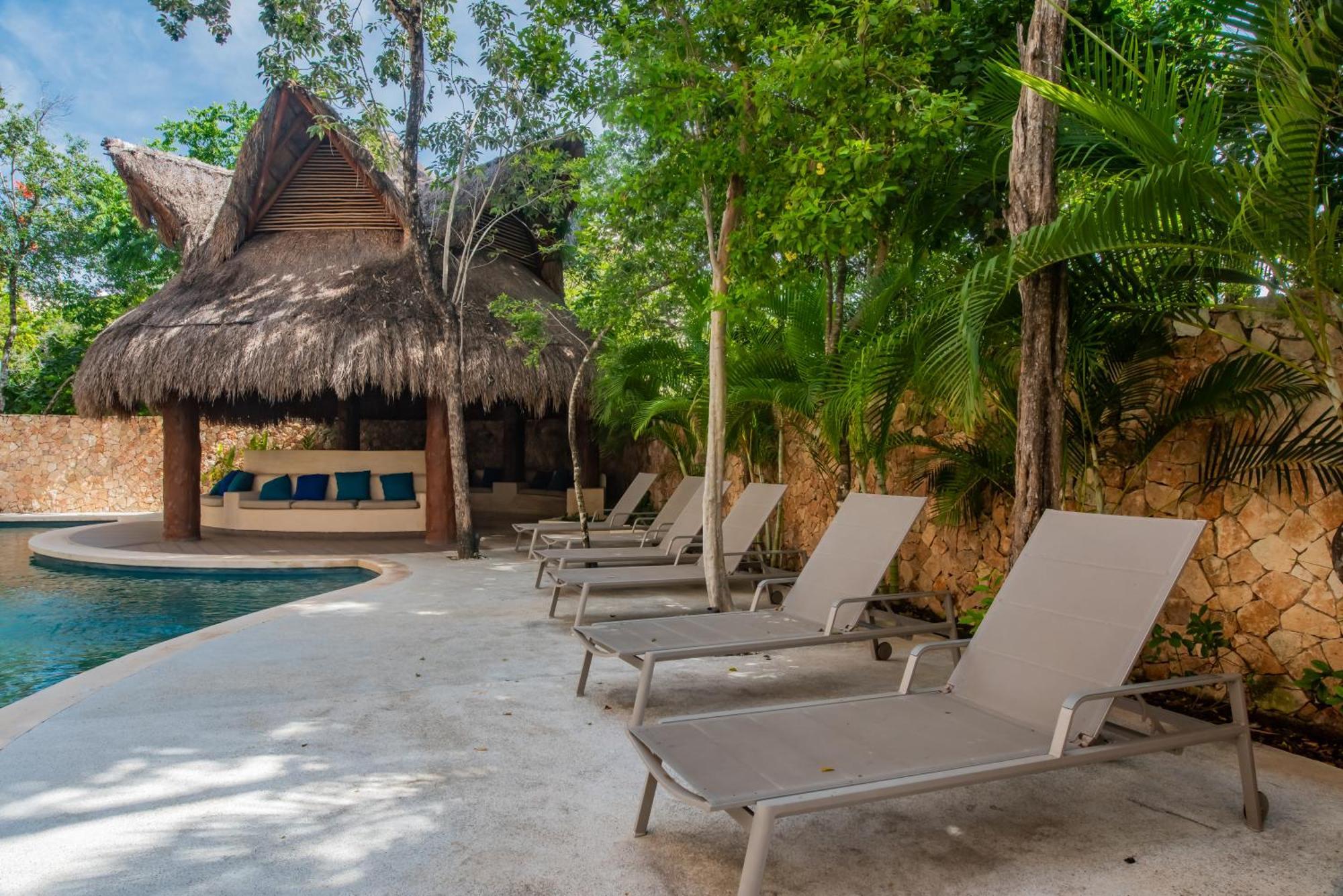 Luxury Aldea Zama 2Bed - 2Bat Apartment Private Terrace & Swim Up Tulum Kültér fotó